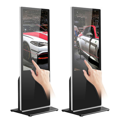 H81 TFT LCD 43 '' Kiosk màn hình tương tác Độ dày kính 4mm