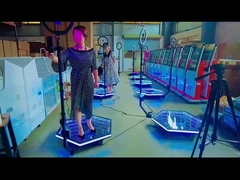 360 Standing Selfie Photo Mirror Booth Tự động Mức giá rẻ Đèn cầm được tùy chỉnh Logo miễn phí