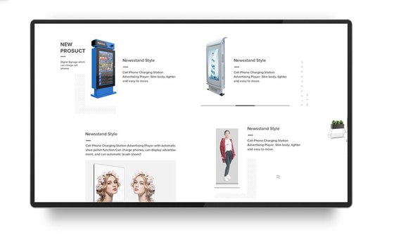 Trình phát quảng cáo Android treo tường, kiosk màn hình cảm ứng tương tác 32 inch