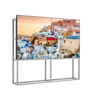 Bảng điều khiển hiển thị tường video LCD đứng miễn phí RGB 3,5 mm với khung nhôm