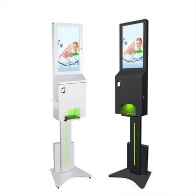 Kiosk vệ sinh tay 21,5 inch hoạt động bằng pin với máy in nhiệt